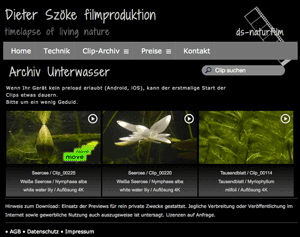 Screenshot von ds-naturfilm.de