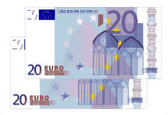 Symbolbild: 2 20-Euro-Scheine