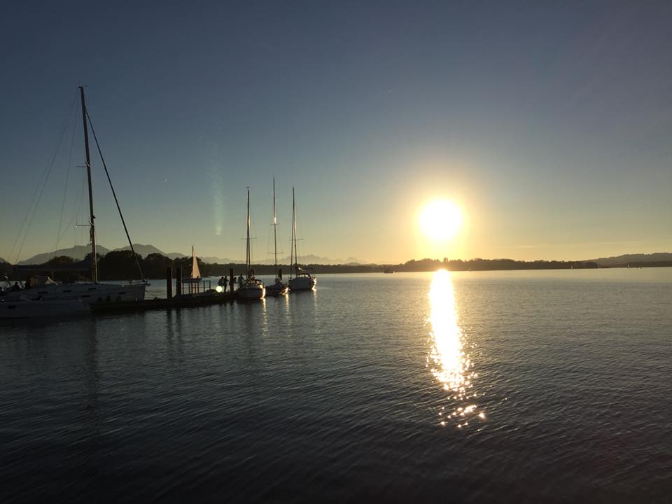 Sonnenuntergang am Chiemsee