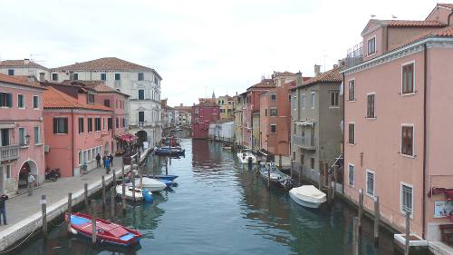 Ein Kanal in Chioggia an der Adria