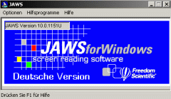 Jaws Programmfenster