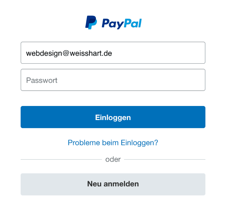 paypal login paypal login