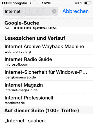 Screenshot iPhone 2